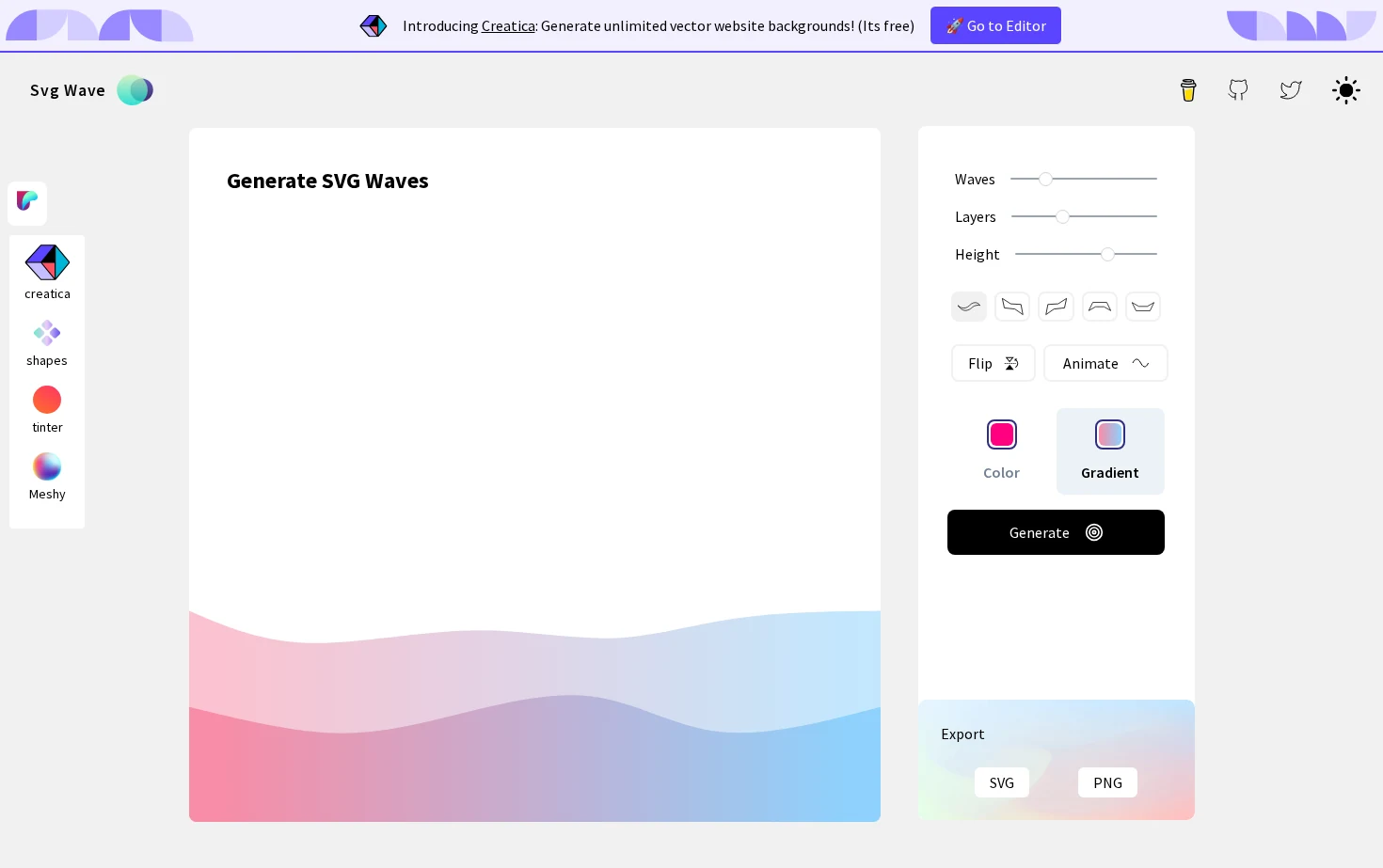 Svg Wave 页面快照